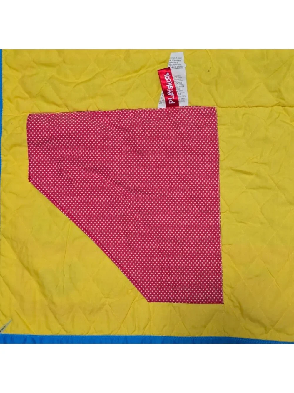 VTG Playskool Interactive Baby Play Mat Tummy Time Activity Patchwork Quilt